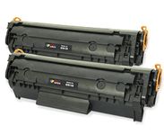 TONER EXPERTE 2-Pack Compatible Premium Toner Cartridges Replacement for LaserJet 1010 1012 1015 1018 1020 1022 3010 3015 3020 3030 3050 3052 3055 M1005 M1319f MFP i-SENSYS LBP2900 LBP2900i