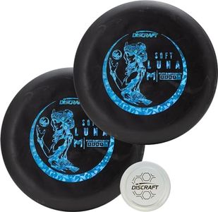 Discraft Paul McBeth Soft Luna 2-Pack Putter Discs - Black - Assorted Foils