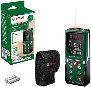 Bosch Télémètre laser UniversalDistance 50 (mesure précise de la distance jusqu'à 50 mètres, fonctions de mesure, fonction mémoire, dans boîte carton)