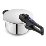 Tower T920004S4L Express Pressure Cooker, Bakelite Handle with Secure Locking Lid System, Visual Pressure Indicator, 4L, Stainless Steel