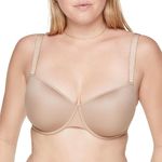 ThirdLove Classic T-Shirt Bra That Molds to Your Shape with No-Show Lines, Comfortable Underwire Support, Bras for Women, Taupe, 36G