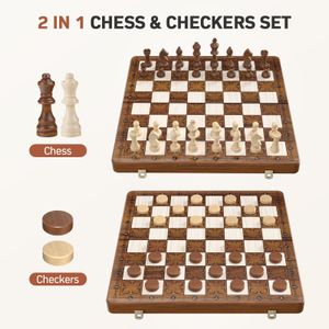 Sarr Klith Magnetic Chess Set, 16-Inch Board