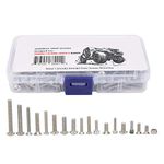 VGEBY RC Car Screws Box Set, Stainless Steel Screw Fittings Fit for Traxxas Maxx 1/10 Remote Control Car Model Car Accessories Model Car Accessories