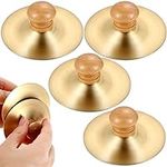 4Pcs Finger Cymbals with Wooden Han
