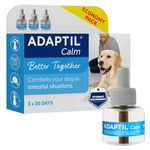 30 Day Refill x 3 for Adaptil Calm Home Diffuser for Dogs | Refill Value Pack for Adaptil Dog Calming Plug-In Pheromone Diffuser to Help Reduce Anxiety and Stress in Pet Dogs