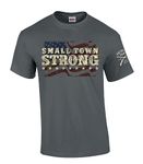 Trenz Shirt Company Small Town Strong Country Music Short Sleeve T-Shirt Graphic Tee, Charcoal, XXXXXL