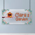 Trimming Shop Personalised Garden Signs Decorative Acrylic Welcome Sign Door Hanging Wall Sign Yard Signs House Plaque for Home Decor Gardening Gifts - Add Your Custom Text, Sweet Home