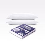 IMFAA Anti-Bug and Waterproof Zipped Pillow Protector Pack of 2 - Soft and Comfortable Pillowcase Protectors - Ant-Allergy and Breathable Pillow Cover. (2 x Anti-Bug-Zipped)