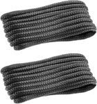 J-FM TWNTHSD Dock Lines: 1/2" x 35' Double Braided Nylon Boat Dock Lines - Premium Boat Ropes for Secure Docking with 12" Loop - Marine Grade Boat Rope/Dock Line, Sturdy and Hi-Performance - 2 Pack