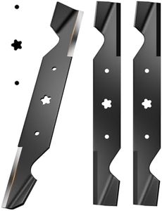 Chway Z254F 54 inch Lawn Mower Blades with 5 Point Star Shape, Mulching Blades Compatible with Husqvarna Z254 MZ54 RZ5424 54" Deck Zero Turn Lawn Mower, Replaces Number 187256, 532187256, 3 Pcs