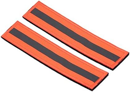 PATIKIL Reflective Patch 1x6, 2 Pcs Hook and Loop Fastener Safety Appliques for Night Sportsperson Worker Hiker, Orange