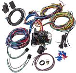 Auto Parts Prodigy Universal Wiring Harness Kit - 21 Circuit Wiring Harness Standard Color Wire Harness Kit Replacment for Chevy Mopar Hotrods Ratrods Ford Chrysler Universal Automotive Wiring