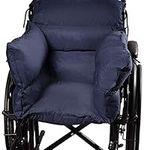 DMI Comfort Wheelchair Cushion & Pad, Wheelchair Seat Cushion, Recliner Cushion & Pillow, Foam, Cushion for Wheelchair Seat, 16 x 22 Inches, Navy