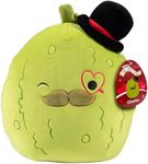 Squishmallows Original 10-Inch Charles The Pickle - Official Jazwares Valentine's Day Plush - Collectible Soft & Squishy Pickle Stuffed Animal Toy - Add to Your Squad - Gift for Kids, Girls & Boys