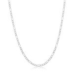 NYC Sterling Authentic Solid Sterling Silver Figaro Link .925 ITProLux Necklace Chains 1MM - 7.5MM, 16" - 30", Made in Italy, Men & Women