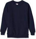 Fruit of the Loom Unisex Kids Raglan Premium Sweater, Navy, 14-15 Years (Manufacturer Size:36)