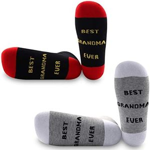 JXGZSO Grandma Socks Best Grandma Ever Gifts for Grandma New Grandma Gift New Mom Gift Birthday Gift Idea Grandma Birthday Grandma Gift Ideas (Grandma Socks Set)