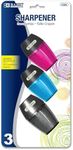 BAZIC Products Single Hole Sharpener w/Receptacle (3/Pack)