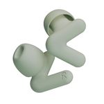 Alpine Silence Ear Plugs for Sleep, Focus & Travel - V-Shape Snug Fit & Soft Oval Tips – 4 Sizes XS/S/M/L - Comfortable, Reusable Hearing Protection - Up to 25dB & NRR 16 Noise Reduction – Green