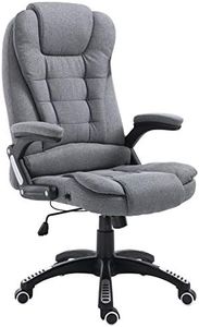 Cherry Tree Furniture Executive Recline Extra Padded Office Chair (Grey Fabric)