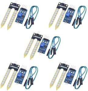 5 Pieces of LM393 3.3V-5V Soil Moisture Detection Sensor, Soil Humidity Sensor,Soil Hygrometer for Arduino Automatic Watering Systems,Robots, and Smart Cars
