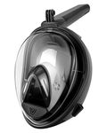 Full Face Snorkel Mask for Adult, Snorkeling Mask with Detachable Camera Mount, Dual Anti-Fog Design & Upgraded Breathing System Snorkel Set, Anti-Leak 180°Wide View Mask for Adults Youth
