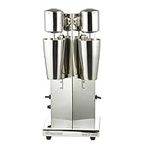 Commercial Milkshake Maker Machine Double Shaker Electric Milk Shaker Mixer Professional 2 Speed Stainless Steel Drink Mixer with Mixer Cup Smoothie Stand Mixer Milk Frother 18000 RPM 750ML