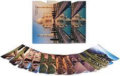 MATANA - 2 Wonders of The World Passport Covers & 10 RFID Card Blocking Sleeves