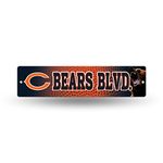 NFL Chicago Bears 16-Inch Plastic Street Sign Décor