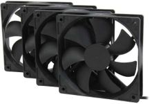 Rosewill 120mm Long Life Sleeve Case Black Case Fan for Computer Cases, 4-Pack Cooling ROCF-13001