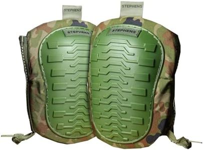 Stephens Strapless Knee Pads for Construction - Heavy Duty Soft Cap Design for Work | Safety Work Gear | Flooring | Roofing | Gardening | Personal Protective Equipment - Cushion Support for Kneeling - Non-Slip Strapless Knee Pad - Eliminate Knee Pain - Military Camo