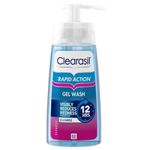 Clearasil Ultra Rapid Action Gel Wash, Unblock Pores For A Visibly Clearer Skin, Remove Dirt, Oil & Spots, 150 ml (Pack of 1)