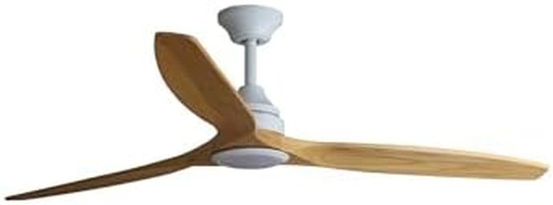 Faro ALO Grand ventilateur de plafond CC en bois blanc Cct 6 vitesses