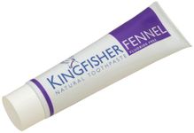 Kingfisher 100ml Fluoride Free Fennel Toothpaste, Pack of 3