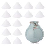 SUPERFINDINGS 40pcs White Cone Pottery Kiln Moveable Nails Ceramic Support Nails Refractory Support Nails High Temperature Resistant Pottery Tools