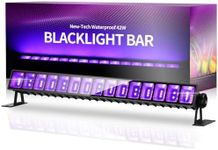 THECHAM 42W LED Black Light Bar, IP66 Waterproof Blacklight Bar with 6ft Cord+Plug+Switch, Black Lights for Glow Party, Fluorescent Poster, Body Paint, Birthday, Halloween, Bedroom, Classroom