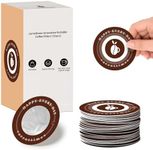 carrottimes 50 pcs Disposable Coffee Filters, Portable Paper Coffee Filters Bag, Pour Over Coffee Filter, Drip Coffee Filters for Coffee &Tea, Perfect for Camping, Home, Office(Brown)