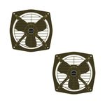 Anchor by Panasonic ANMOL 300 mm Exhaust Fan For Kitchen, Bathroom with Strong Air Suction, 50W (Metallic Grey) (Pack of 2)
