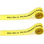 2 Rolls 2 Inch x 150 Feet Tummy Measure Baby Shower Game Measure Tape Baby Shower Party Favors Party Supplies