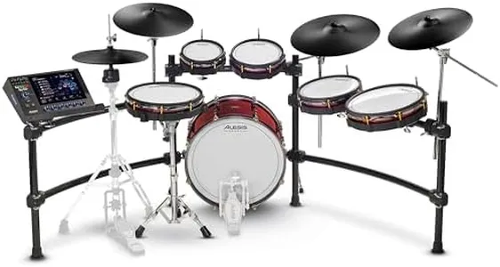 Alesis Strata Prime Electric Drum Set with Touch Screen, Triple Zone ARC Cymbals, Active Magnetic Hi Hat Controller, Dual-Zone Mesh Heads, 20" Kick, 215 000 Multi-Channel Samples