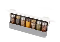 Joseph Joseph CupboardStore in cupboard, kitchen storage under-shelf Spice Rack, organiser Grey, 4