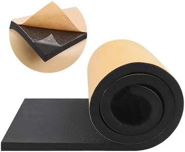FONUNO Foam Padding Sheets with Adhesive Foam Insulation Neoprene Sheets Closed Cell Insulation Neoprene Rubber Roll for Gaskets Liner Crafts DIY Projects, Black, 12" Wide x 118" Long x 3/4" Thick