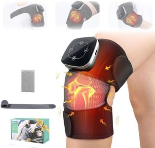 Masseur de Genou Sans Fil, 3 en 1 Appareil de Massage des Genoux avec 5 Niveaux de Lumière Rouge Compresse de Chaleur 3 Niveaux de Massage Pour les Genoux, les épaules et les Coudes