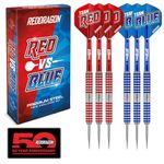 RED DRAGON Team Red v Team Blue 20 Gram Steel Professional Steel Darts Set with Flights and Shafts (Stems)