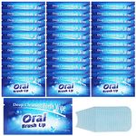 100PCS Disposable Wipe Oral Finger Brush Up Teeth Cleaning Tools Teeth Whitening Strips for Oral Deep Cleaning Treatments (100)