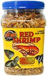 Zoo Med Large Sun-Dried Red Shrimp Nutritious High Protein Food for Fish 10oz