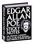 The Unemployed Philosophers Guild Edgar Allan Poe Sticky Notes - 3.25" by 4.25" Booklet with Gothic Themed Self-Sticking Individual Notes Inside