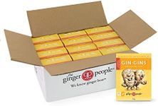 GIN GINS Double Strength Ginger Hard Candy 84g – Natural Ginger Candy by The Ginger People – Individually Wrapped Healthy Candy – Double Strength Flavor – Box of 12