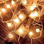 FANSIR Globe String Lights Waterproof, 10M/33ft 100 LED Plug in Fairy Lights, 8 Modes Christmas Lights Mains Powered Outdoor/Indoor Decorations for Bedroom, Patio, Gazebo, Garden Party(Warm White)