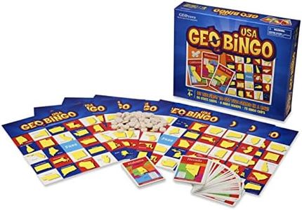 GeoBingo USA Educational Geography Board Game